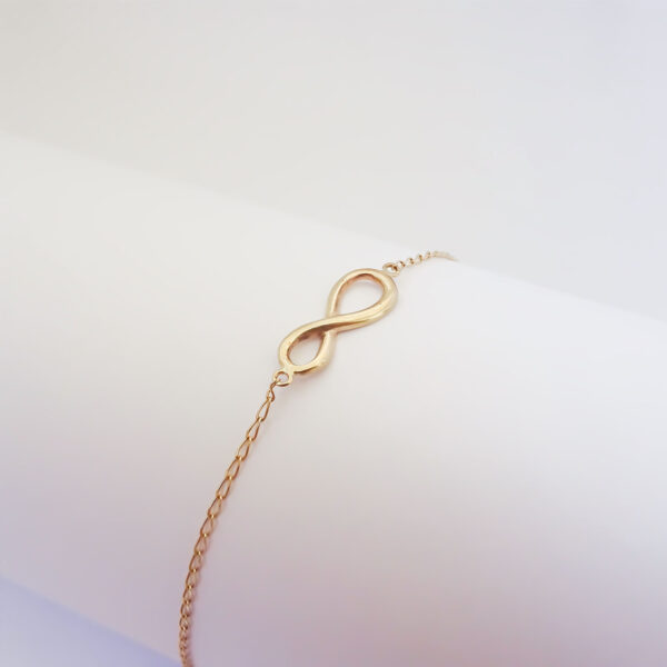 Amor Eterno - Pulsera Infinito / Oro Sólido 10k - Imagen 5