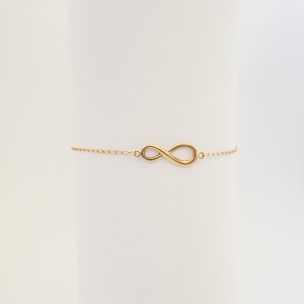 Amor Eterno - Pulsera Infinito / Oro Sólido 10k - Imagen 7