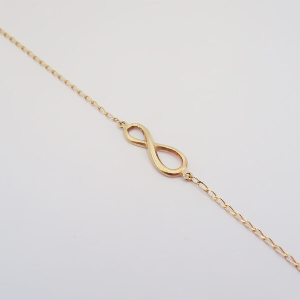 Amor Eterno - Pulsera Infinito / Oro Sólido 10k - Imagen 3