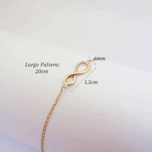 Amor Eterno - Pulsera Infinito / Oro Sólido 10k - Imagen 2